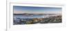 View of Devonport and Auckland Skyline at Dawn, Auckland, North Island, New Zealand-Ian Trower-Framed Photographic Print