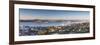 View of Devonport and Auckland Skyline at Dawn, Auckland, North Island, New Zealand-Ian Trower-Framed Photographic Print
