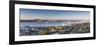 View of Devonport and Auckland Skyline at Dawn, Auckland, North Island, New Zealand-Ian Trower-Framed Photographic Print