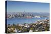 View of Devonport and Auckland Skyline, Auckland, North Island, New Zealand, Pacific-Ian-Stretched Canvas