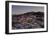 View of Diamantina. UNESCO World Heritage Site, at Sunset, Minas Gerais, Brazil, South America-Ian Trower-Framed Photographic Print