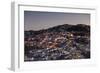 View of Diamantina. UNESCO World Heritage Site, at Sunset, Minas Gerais, Brazil, South America-Ian Trower-Framed Photographic Print