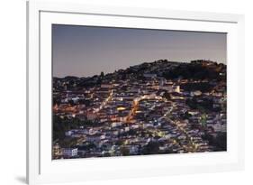 View of Diamantina. UNESCO World Heritage Site, at Sunset, Minas Gerais, Brazil, South America-Ian Trower-Framed Photographic Print