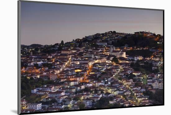 View of Diamantina. UNESCO World Heritage Site, at Sunset, Minas Gerais, Brazil, South America-Ian Trower-Mounted Photographic Print