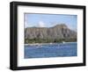 View of Diamond Head Crater, Oahu, Hawaii, Hawaiian Islands, USA-Alison Wright-Framed Photographic Print