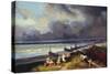 View of Dieppe-Louis Eugene Gabriel Isabey-Stretched Canvas