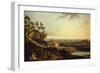 View of Dijon from Daix, France-Jean-Baptiste Lallemand-Framed Giclee Print