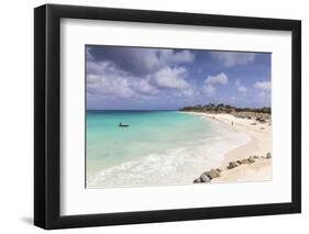 View of Divi Beach, Aruba, Lesser Antilles, Netherlands Antilles, Caribbean, Central America-Jane Sweeney-Framed Photographic Print