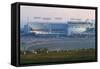 View of Dodgers Stadium-null-Framed Stretched Canvas