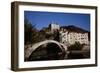 View of Dolceacqua with Romanesque Bridge-null-Framed Giclee Print