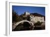 View of Dolceacqua with Romanesque Bridge-null-Framed Giclee Print