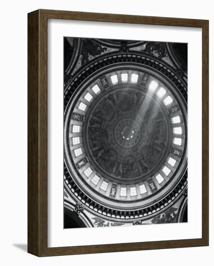 View of Dome of St. Paul's Cathedral-null-Framed Photographic Print