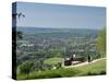 View of Dorking from Box Hill View Point, Surrey Hills, North Downs, Surrey, England, United Kingdo-John Miller-Stretched Canvas