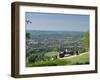 View of Dorking from Box Hill View Point, Surrey Hills, North Downs, Surrey, England, United Kingdo-John Miller-Framed Photographic Print