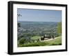 View of Dorking from Box Hill View Point, Surrey Hills, North Downs, Surrey, England, United Kingdo-John Miller-Framed Photographic Print