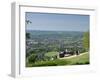 View of Dorking from Box Hill View Point, Surrey Hills, North Downs, Surrey, England, United Kingdo-John Miller-Framed Photographic Print