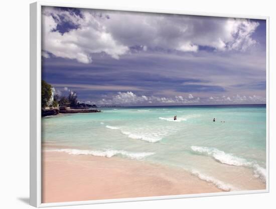 View of Dover Beach, Barbados, Caribbean-Walter Bibikow-Framed Photographic Print