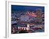 View of Downtown and Union Station from Los Angeles City Hall, Los Angeles, California, USA-Walter Bibikow-Framed Photographic Print