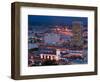 View of Downtown and Union Station from Los Angeles City Hall, Los Angeles, California, USA-Walter Bibikow-Framed Photographic Print