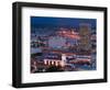 View of Downtown and Union Station from Los Angeles City Hall, Los Angeles, California, USA-Walter Bibikow-Framed Photographic Print