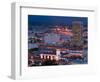 View of Downtown and Union Station from Los Angeles City Hall, Los Angeles, California, USA-Walter Bibikow-Framed Photographic Print