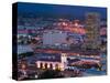 View of Downtown and Union Station from Los Angeles City Hall, Los Angeles, California, USA-Walter Bibikow-Stretched Canvas