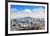 View of Downtown Cityscape and Seoul Tower in Seoul, South Korea.-Guitar photographer-Framed Photographic Print