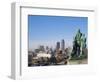 View of Downtown from State Capitol, Des Moines, Iowa, USA-Michael Snell-Framed Photographic Print