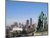 View of Downtown from State Capitol, Des Moines, Iowa, USA-Michael Snell-Mounted Photographic Print