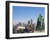 View of Downtown from State Capitol, Des Moines, Iowa, USA-Michael Snell-Framed Photographic Print