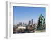 View of Downtown from State Capitol, Des Moines, Iowa, USA-Michael Snell-Framed Photographic Print