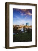 View of downtown from the west bank of White River, White River State Park, Indianapolis, Indiana.-Anna Miller-Framed Photographic Print