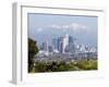 View of Downtown Los Angeles Looking Towards San Bernardino Mountains, California, USA-Ethel Davies-Framed Photographic Print