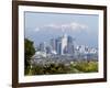 View of Downtown Los Angeles Looking Towards San Bernardino Mountains, California, USA-Ethel Davies-Framed Photographic Print