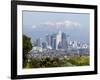 View of Downtown Los Angeles Looking Towards San Bernardino Mountains, California, USA-Ethel Davies-Framed Photographic Print