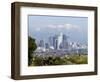 View of Downtown Los Angeles Looking Towards San Bernardino Mountains, California, USA-Ethel Davies-Framed Photographic Print