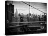 View of Downtown Manhattan from the Brooklyn Bridge-Philippe Hugonnard-Stretched Canvas