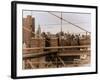 View of Downtown Manhattan from the Brooklyn Bridge-Philippe Hugonnard-Framed Photographic Print