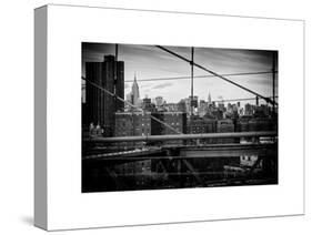 View of Downtown Manhattan from the Brooklyn Bridge-Philippe Hugonnard-Stretched Canvas