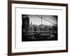 View of Downtown Manhattan from the Brooklyn Bridge-Philippe Hugonnard-Framed Art Print