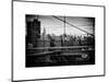 View of Downtown Manhattan from the Brooklyn Bridge-Philippe Hugonnard-Mounted Art Print