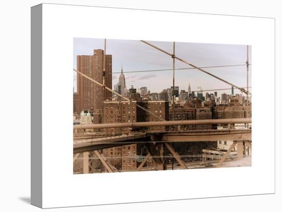 View of Downtown Manhattan from the Brooklyn Bridge-Philippe Hugonnard-Stretched Canvas