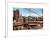 View of Downtown Manhattan from the Brooklyn Bridge-Philippe Hugonnard-Framed Art Print