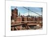 View of Downtown Manhattan from the Brooklyn Bridge-Philippe Hugonnard-Mounted Art Print