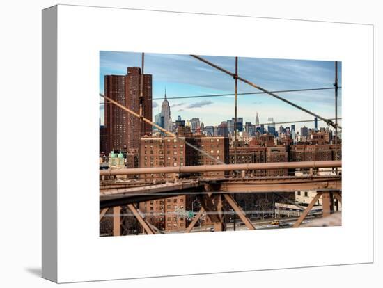 View of Downtown Manhattan from the Brooklyn Bridge-Philippe Hugonnard-Stretched Canvas