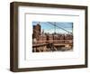 View of Downtown Manhattan from the Brooklyn Bridge-Philippe Hugonnard-Framed Art Print