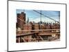 View of Downtown Manhattan from the Brooklyn Bridge-Philippe Hugonnard-Mounted Art Print