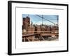 View of Downtown Manhattan from the Brooklyn Bridge-Philippe Hugonnard-Framed Art Print