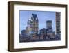 View of downtown Montreal at Dusk in October from across the St. Lawrence River, Quebec, Canada-Stuart Westmorland-Framed Photographic Print