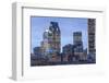 View of downtown Montreal at Dusk in October from across the St. Lawrence River, Quebec, Canada-Stuart Westmorland-Framed Photographic Print